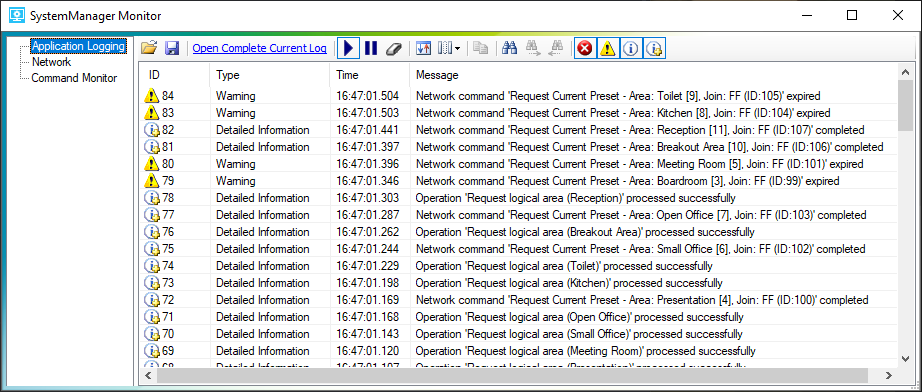 smc application log