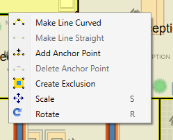 sm area manager edit context menu