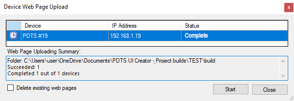 sb pdts upload complete