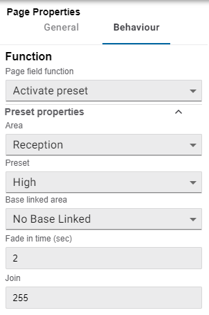 uic page properties behaviour