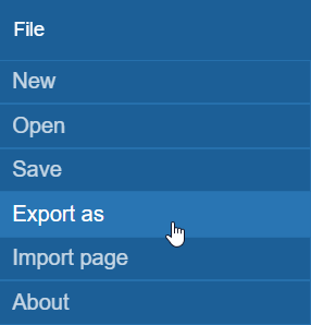 uic file export