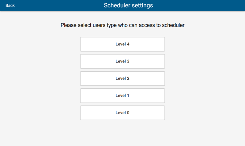 uic pdts settings scheduler